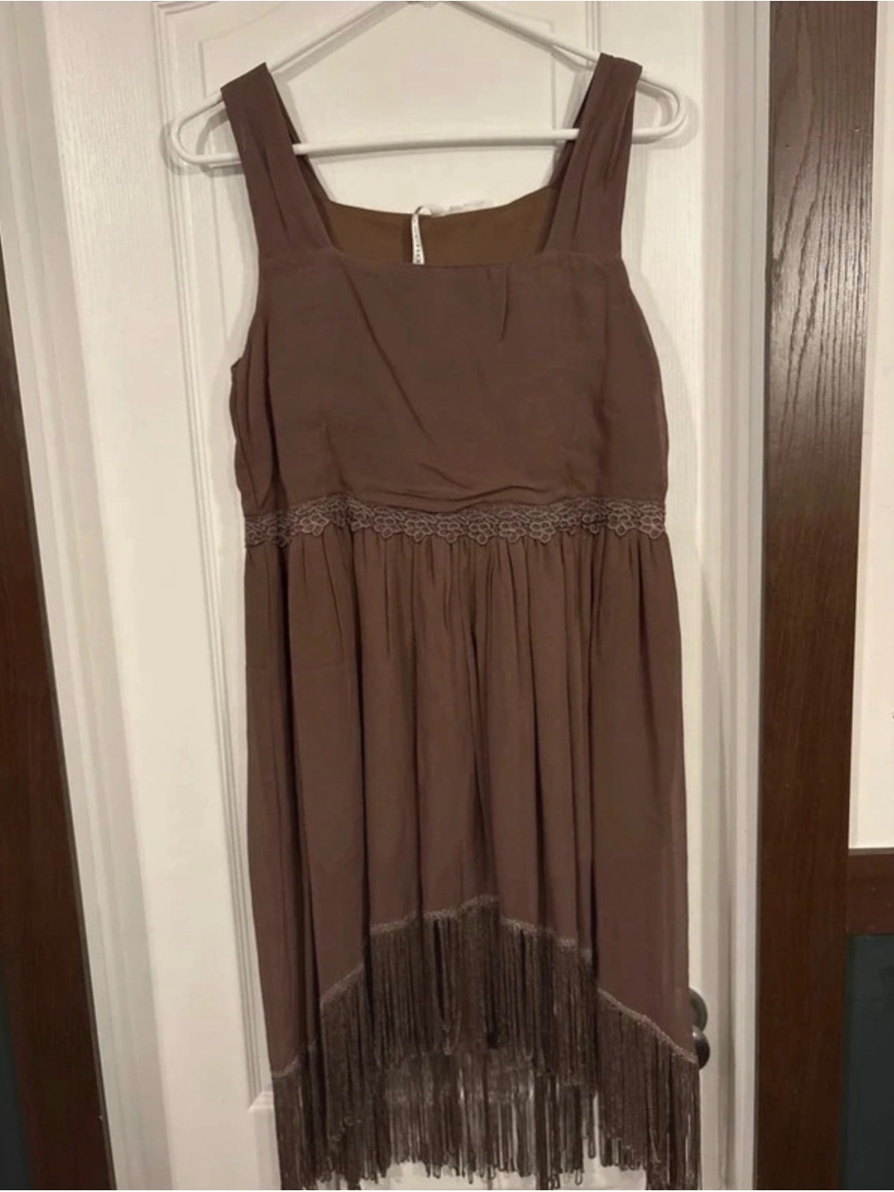 Women’s Brown Fringe Dress